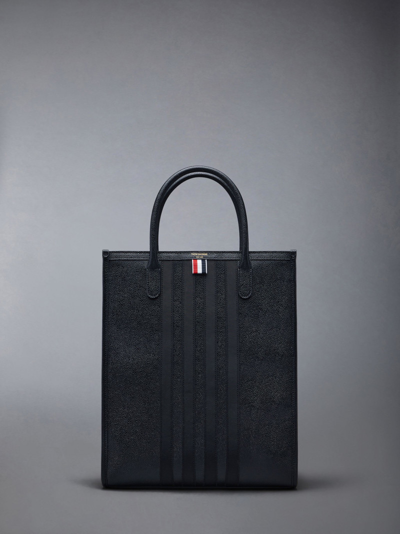 4-Bar leather tote bag - 1