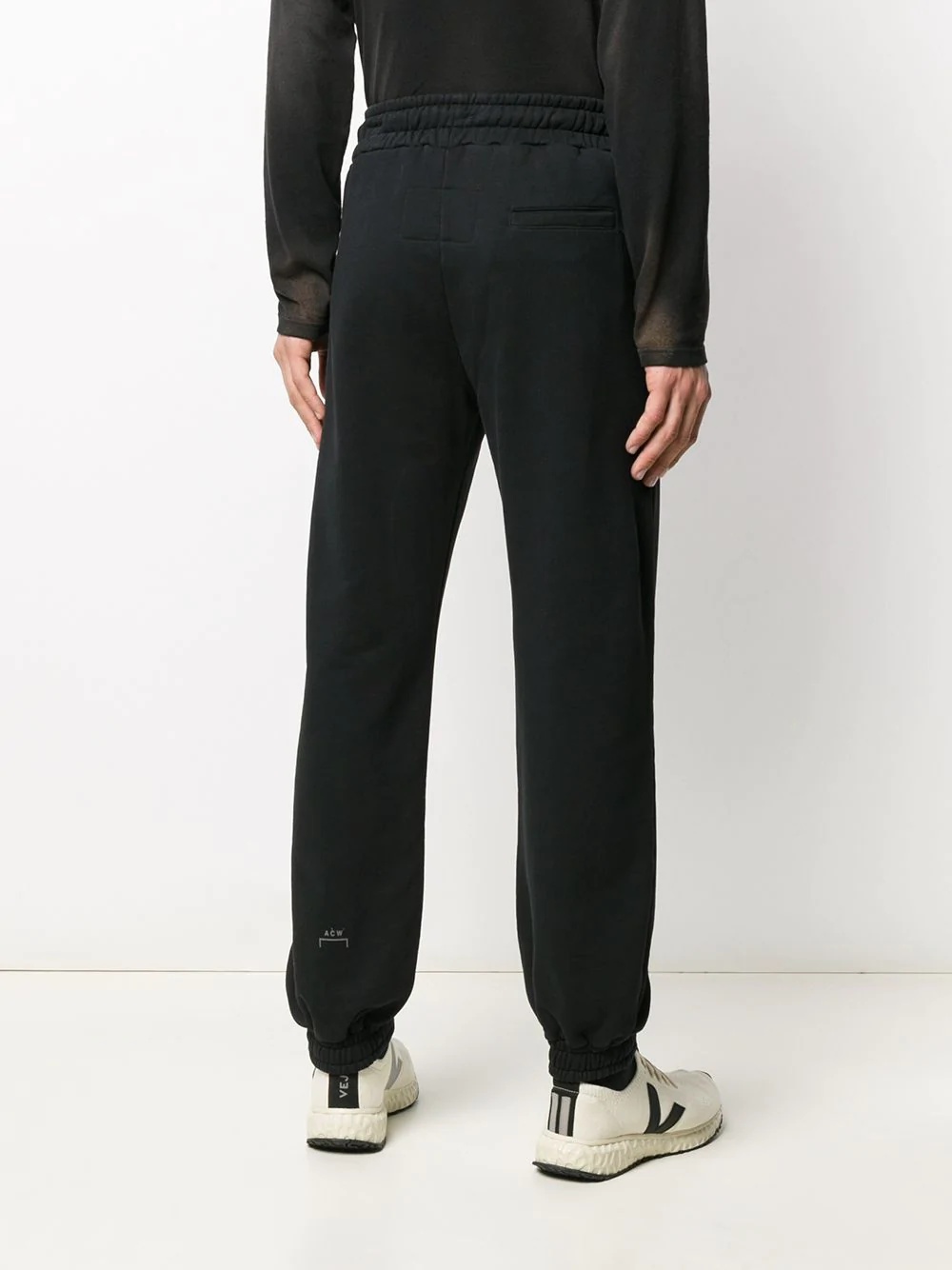 drawstring waist track pants  - 4