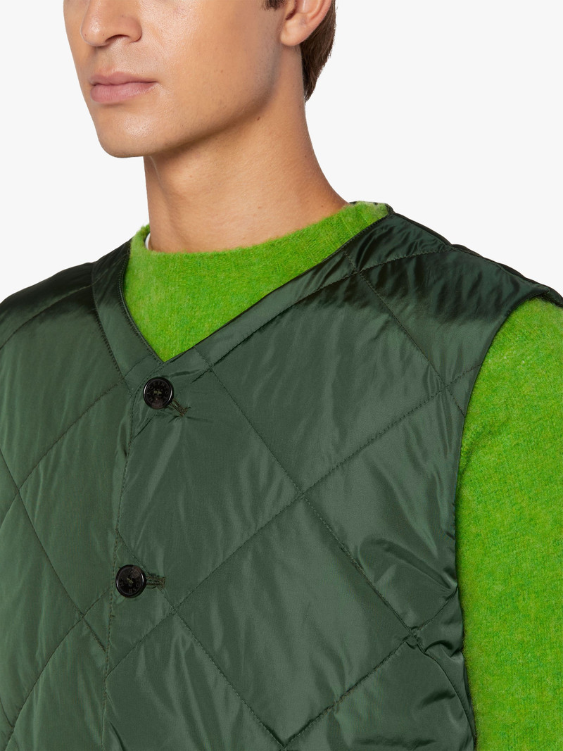 HIG GREEN QUILTED NYLON LINER VEST | GQM-204 5