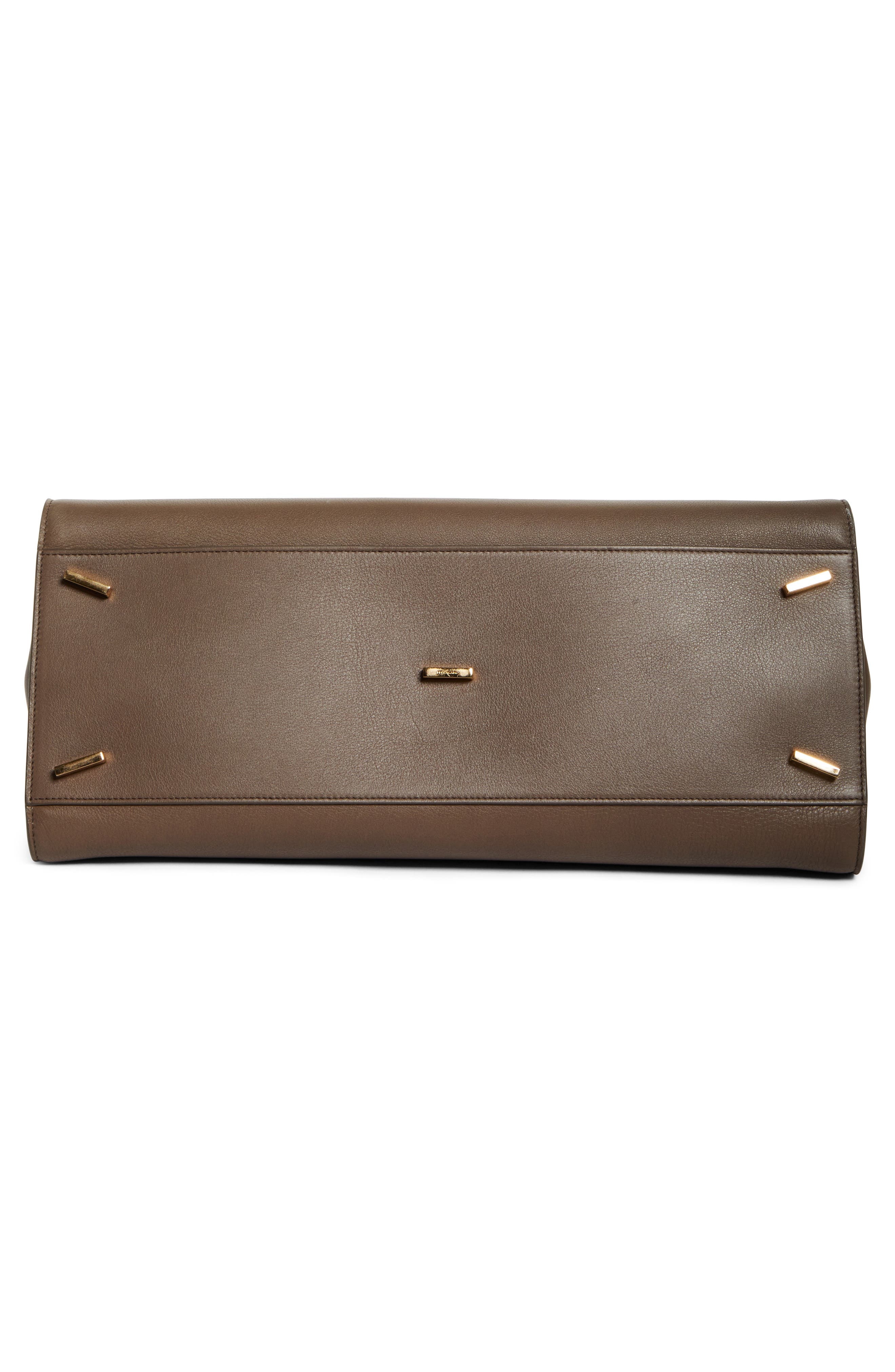 FERRAGAMO Hug Leather Top Handle Bag in Clay at Nordstrom - 5