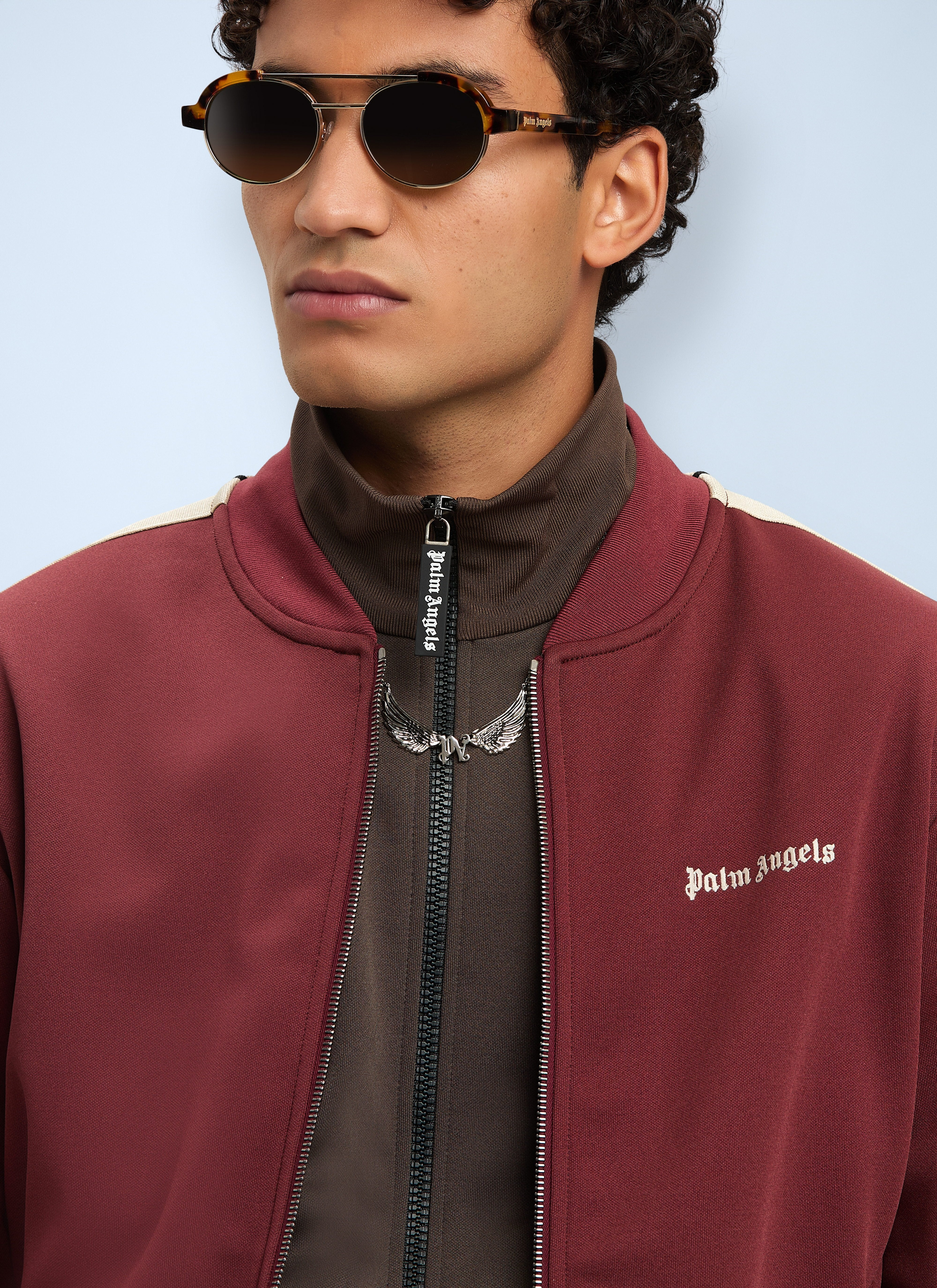 Palm Angels Men Logo Motif Track Jacket - 5