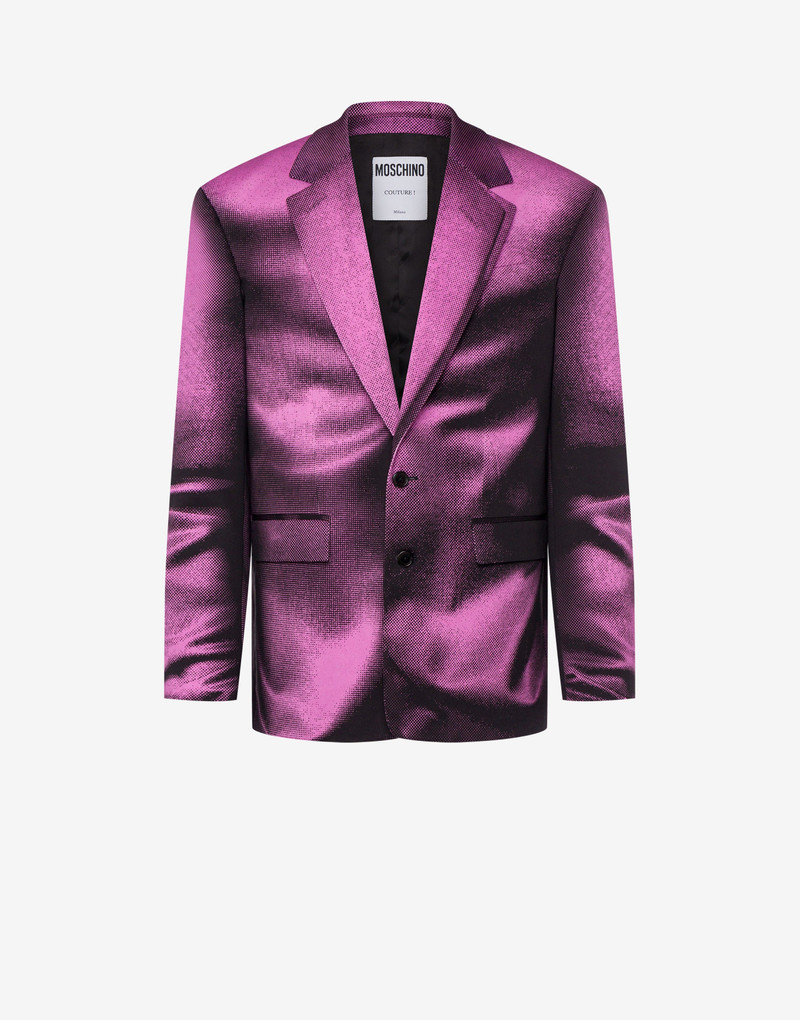 SHADOWS PRINT STRETCH GABARDINE JACKET 1