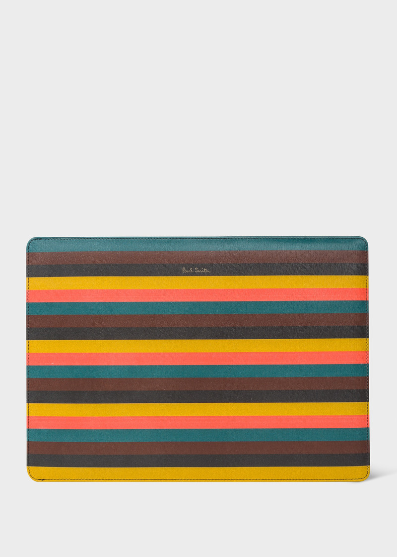 Paul Smith X Native Union - 'Artist Stripe' Leather MacBook Sleeve 1