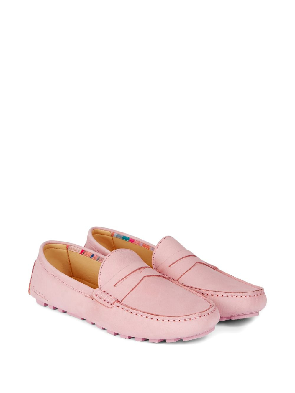 embossed-logo loafers - 2