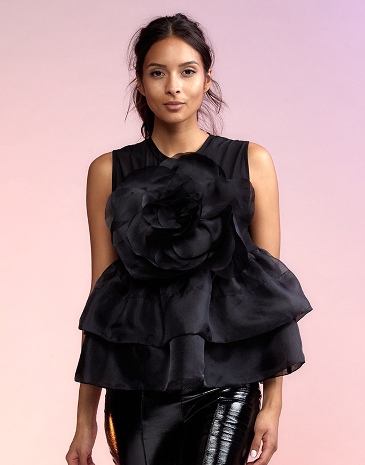 Chloe Organza Flower Top - 2