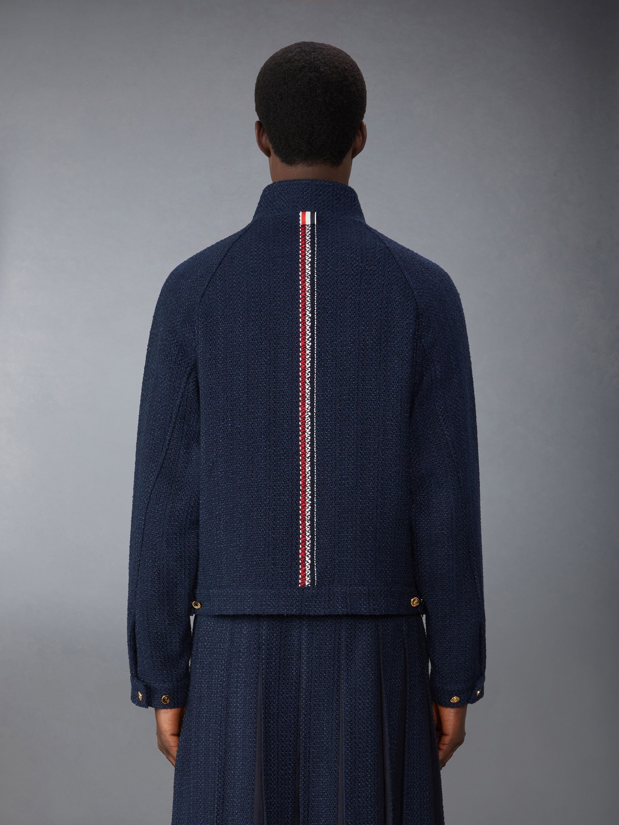 Tweed Raglan Collar Jacket - 2