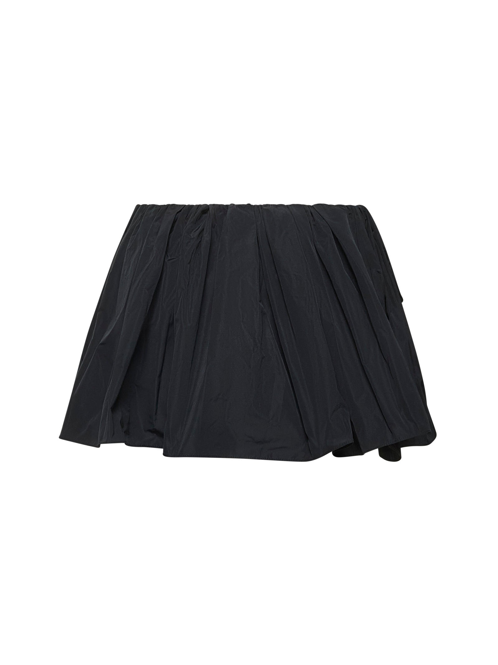 Black gathered circle skort - 2