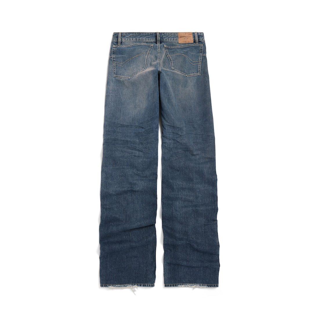 Fitted Low-waist Pants in Blue - 7