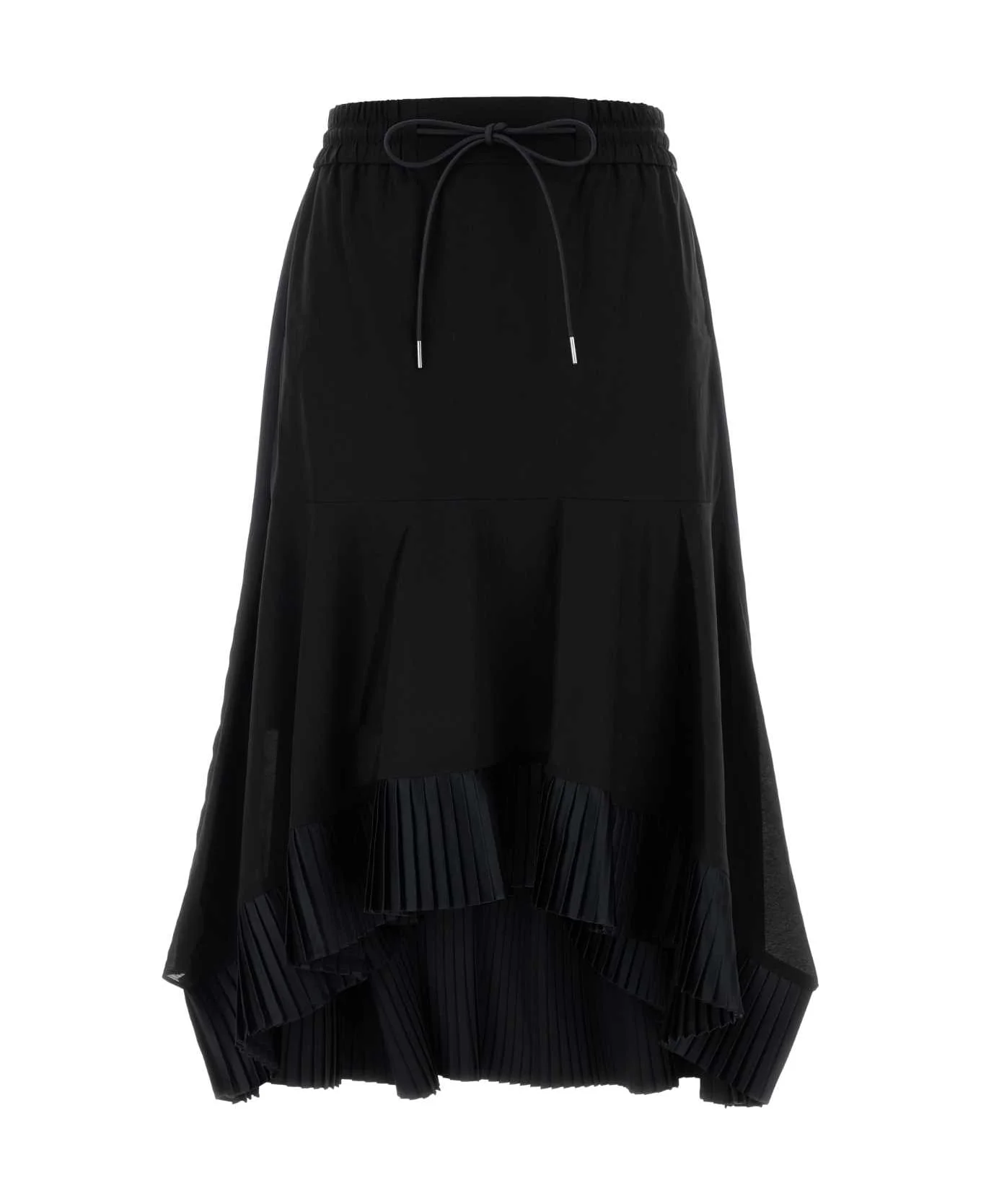 Black Cotton Skirt - 1