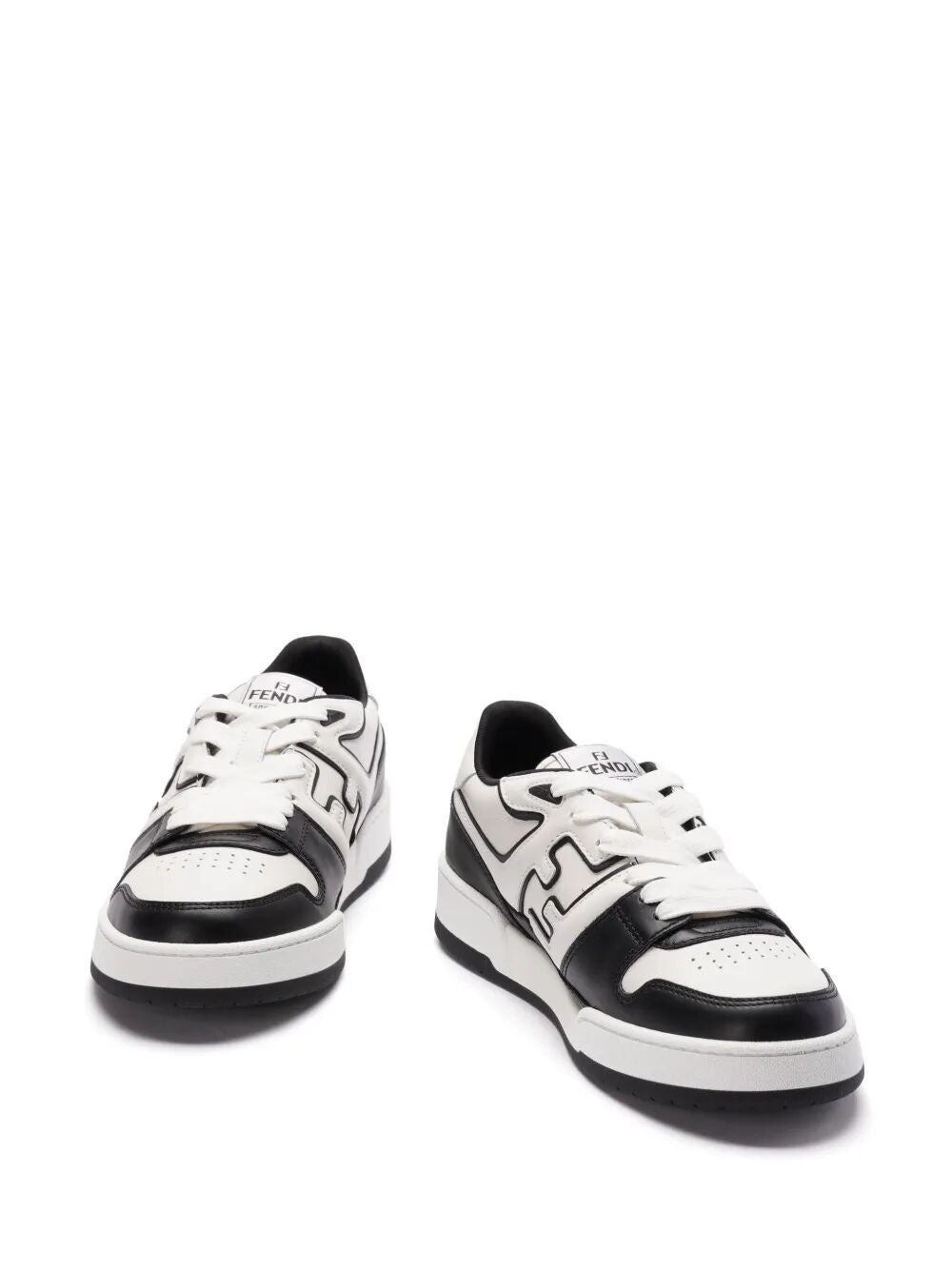 Fendi Leather Sneakers With Ff Lateral Logo - 3