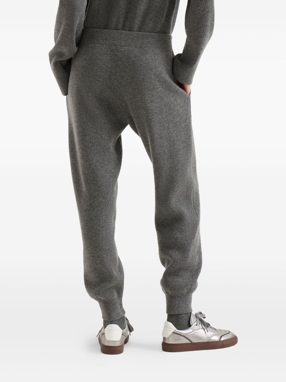 ribbed cashmere trousers - 4