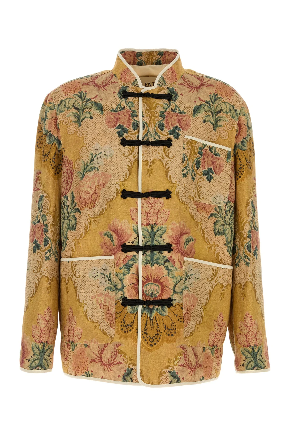 Printed linen shirt - 1