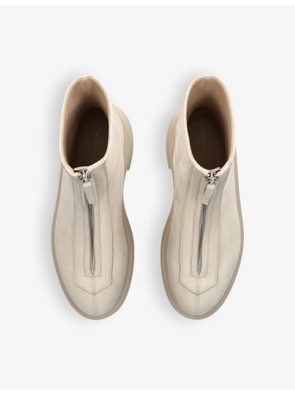 Zipped grained-leather ankle boots - 2