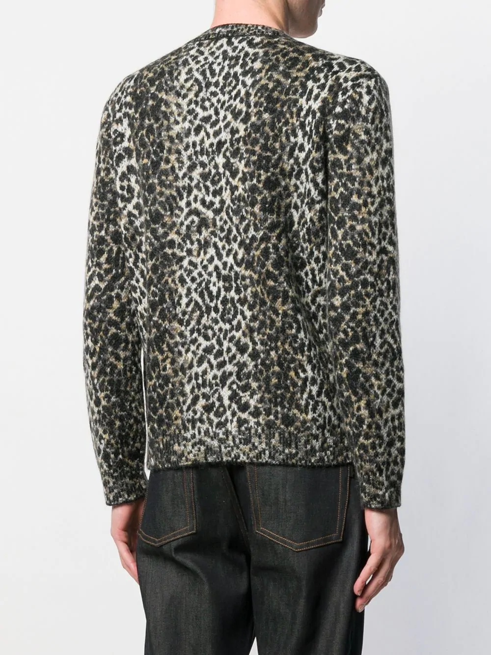 intarsia leopard knitted jumper - 4