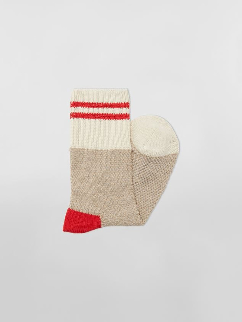 Marni NATURAL MOULINÉ COTTON SOCK outlook