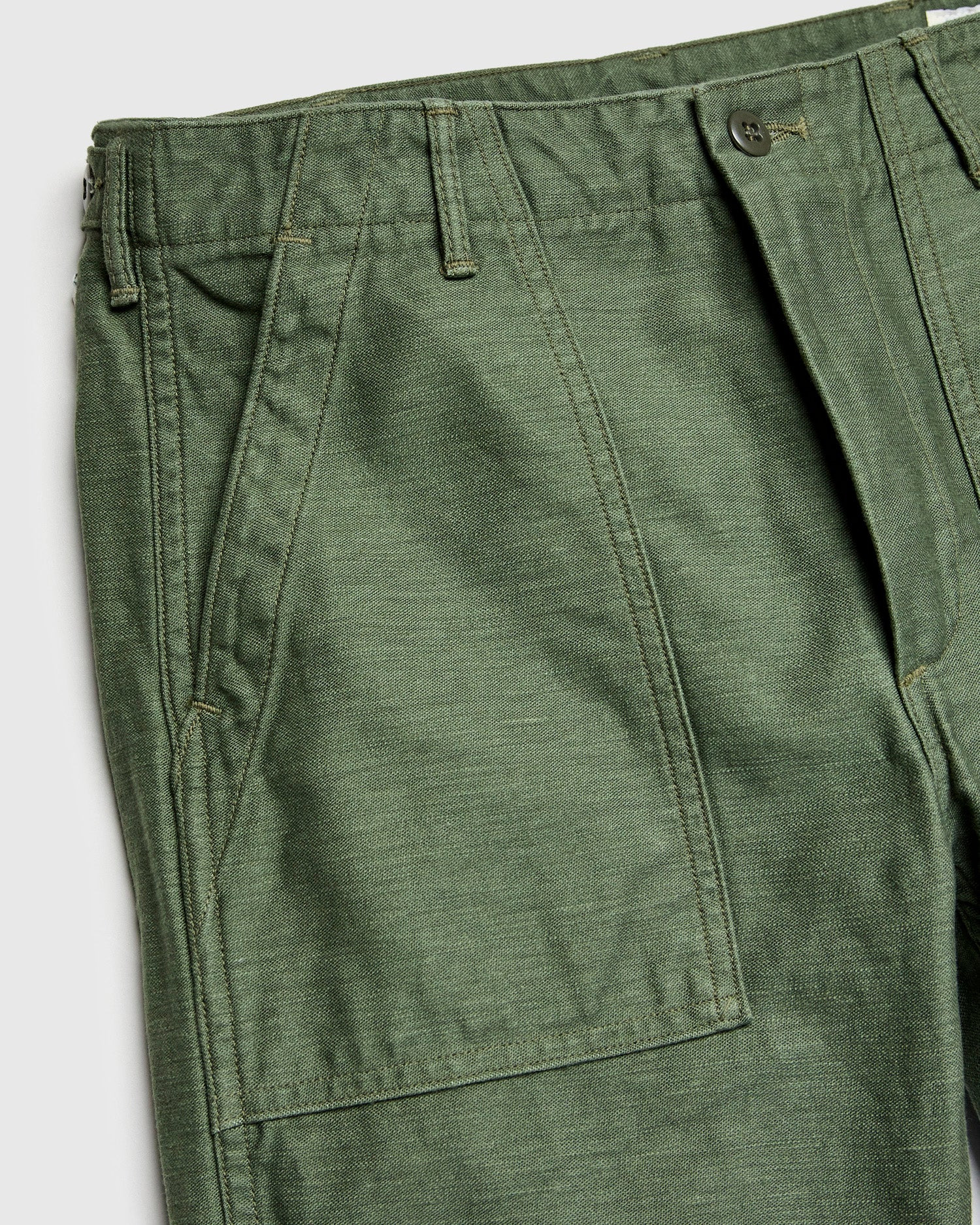 Slim Fatigue Pants in Army - 4