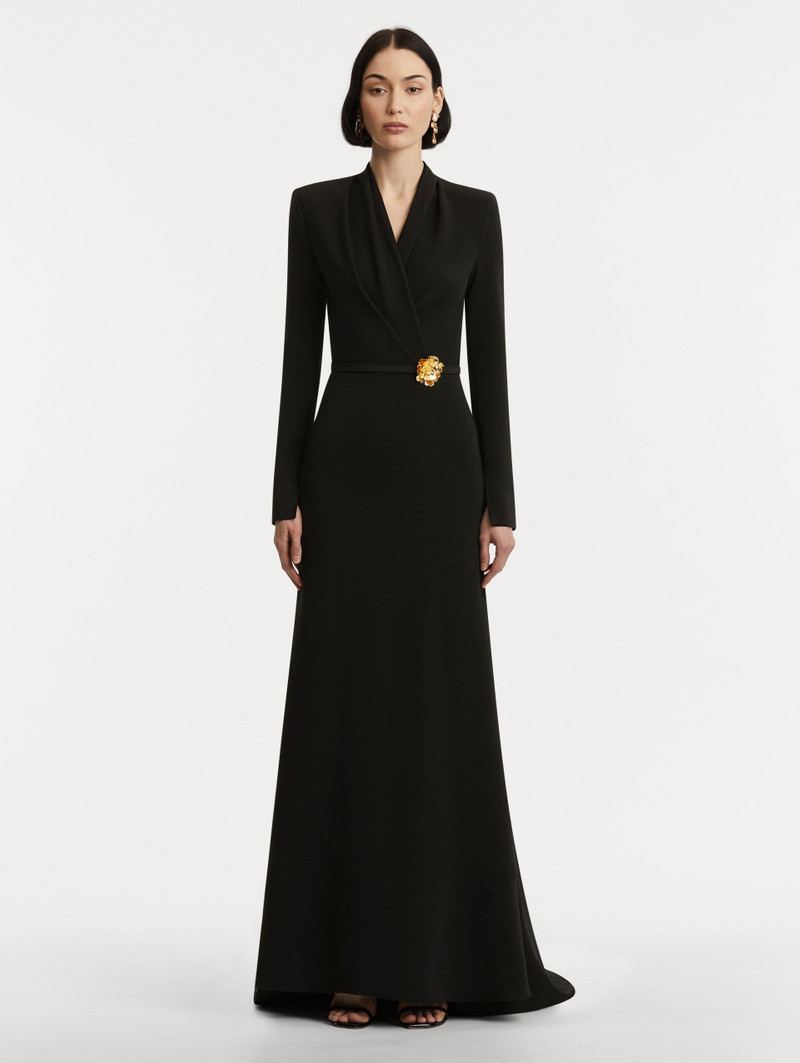 Oscar de la Renta PEONY BELT CADY GOWN outlook