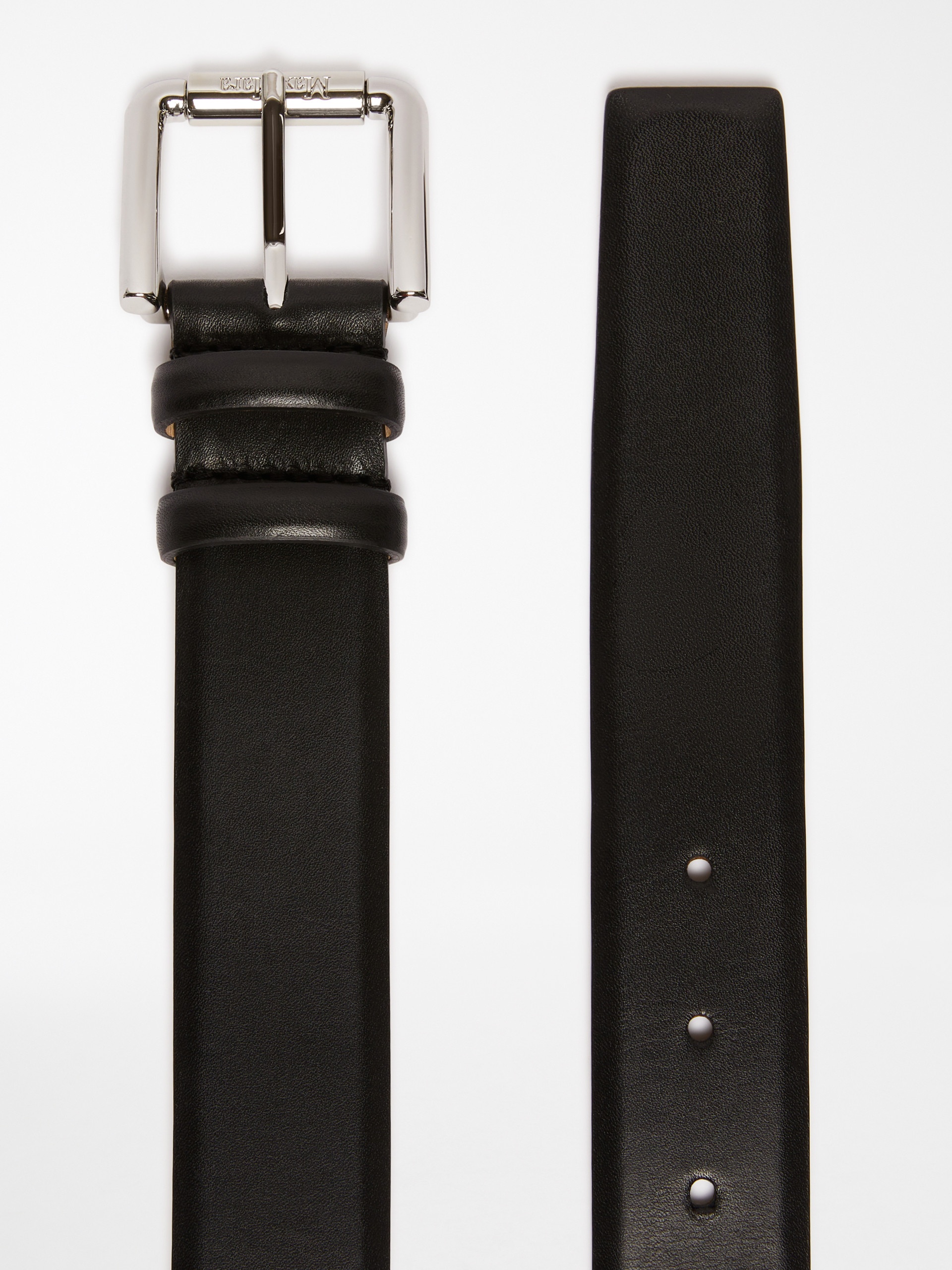 NEWBUCKLE35 Natural leather belt - 2