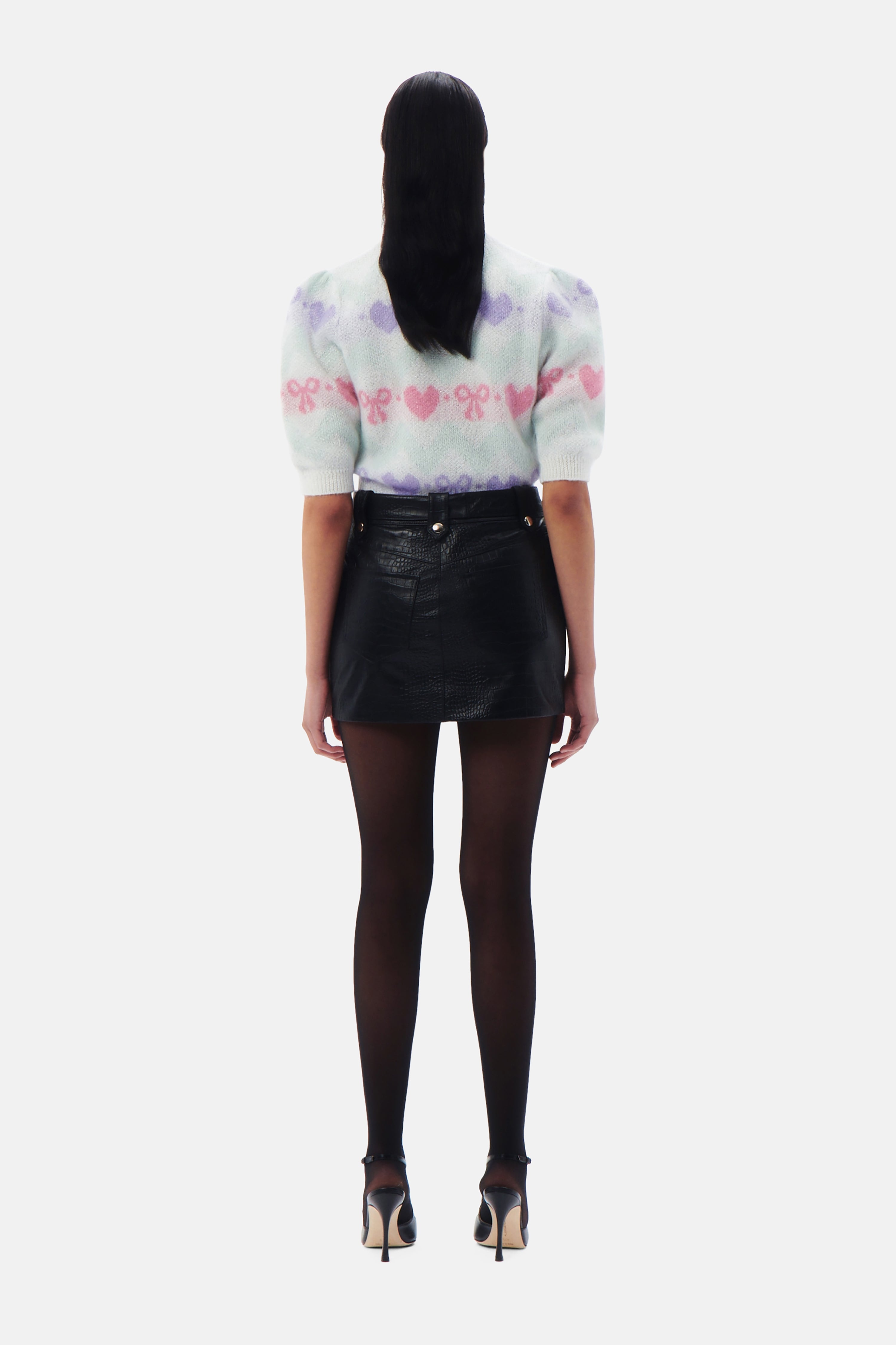 KNITTED MOHAIR JUMPER WITH LUREX - 5