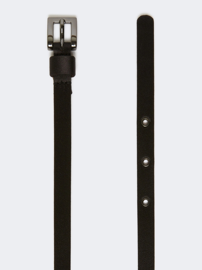 Max Mara GIORAS Bejewelled satin belt - BLACK outlook