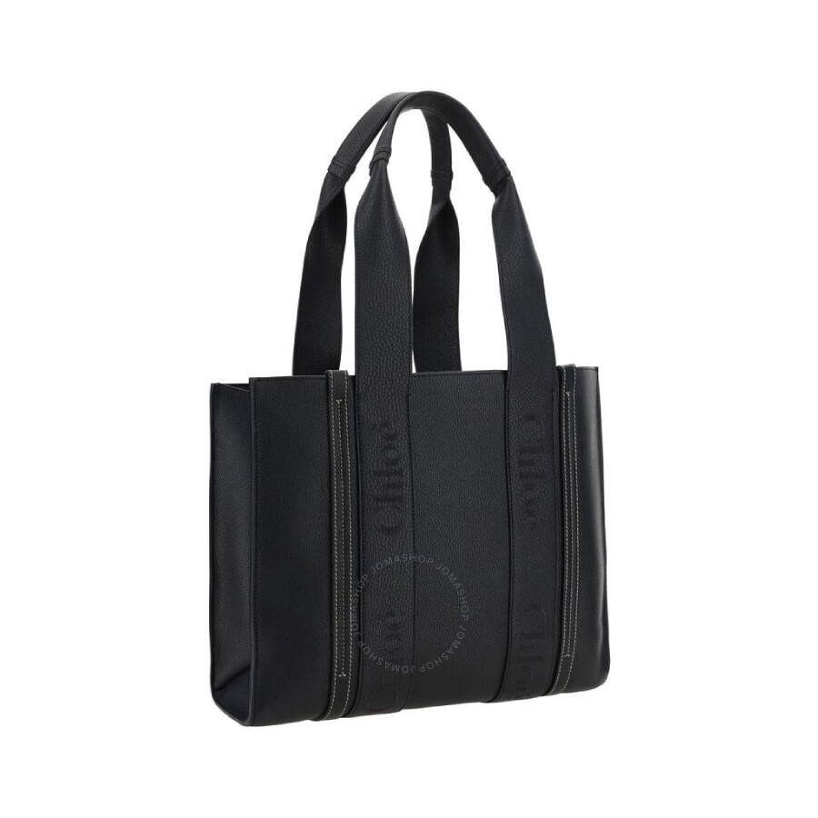 Chloe Woody Medium Calf Leather Tote Bags - 2