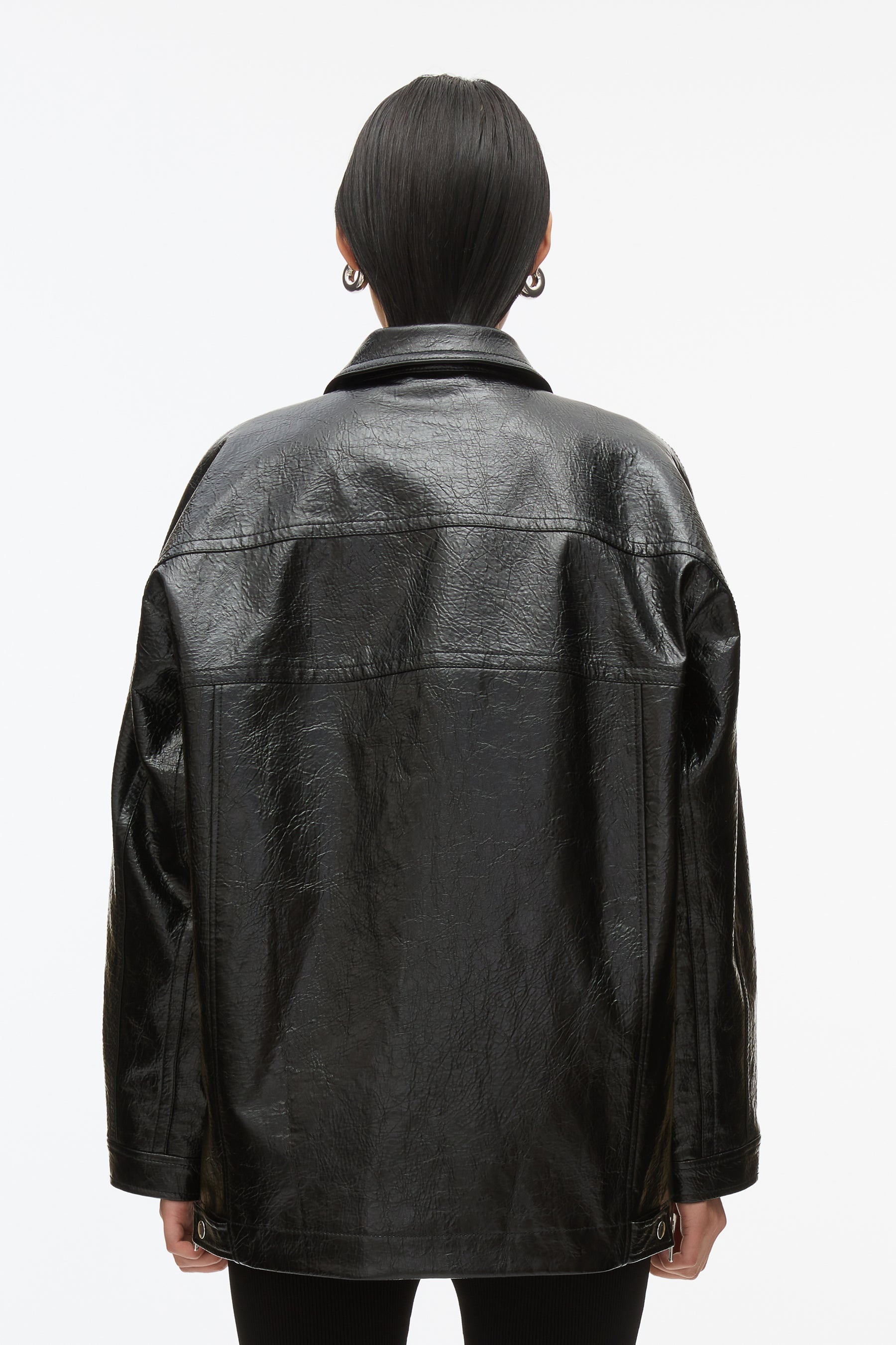Faux Leather Ranch Jacket - 4