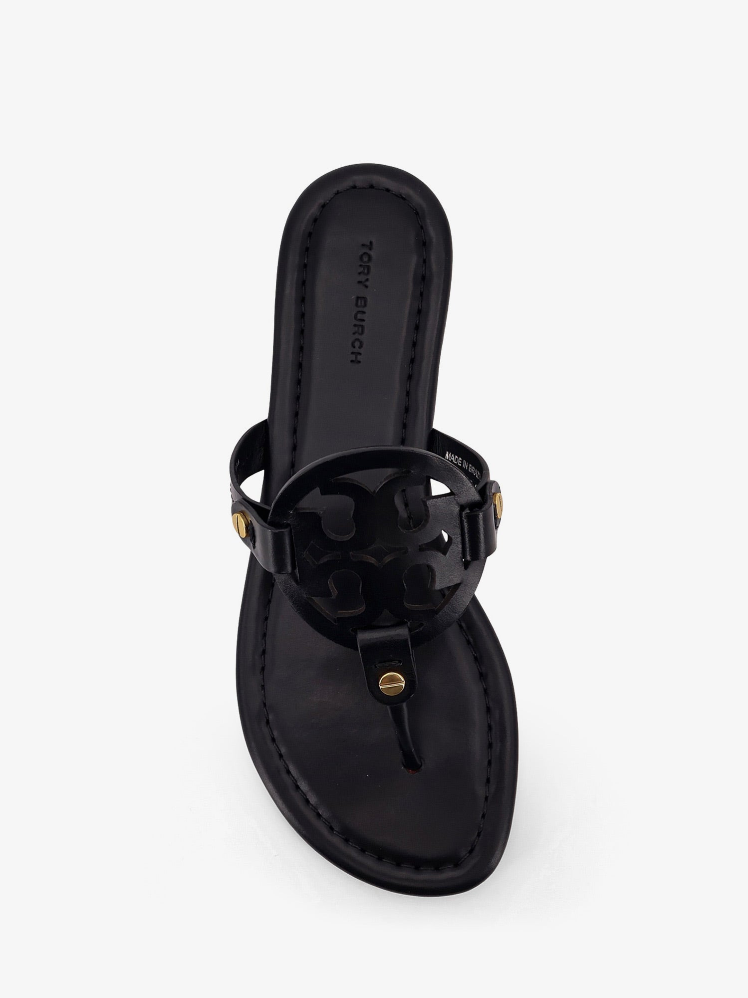 TORY BURCH - Tory Burch Miller Leather Thong Sandals - 4