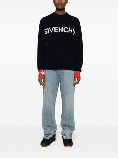 Givenchy logo-intarsia wool jumper outlook