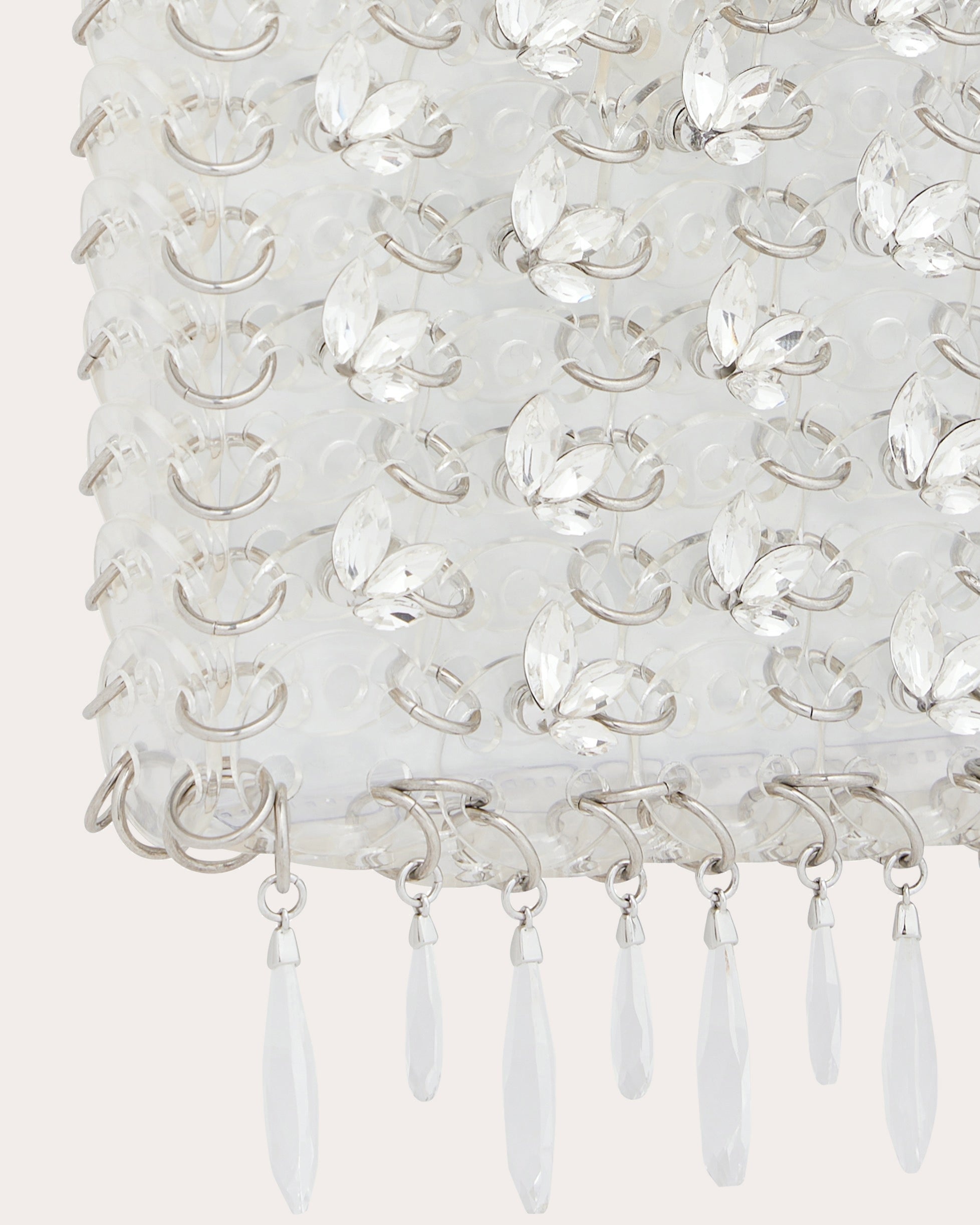 1969 Nano Fringed Crystal Embellished Shoulder Bag - 4