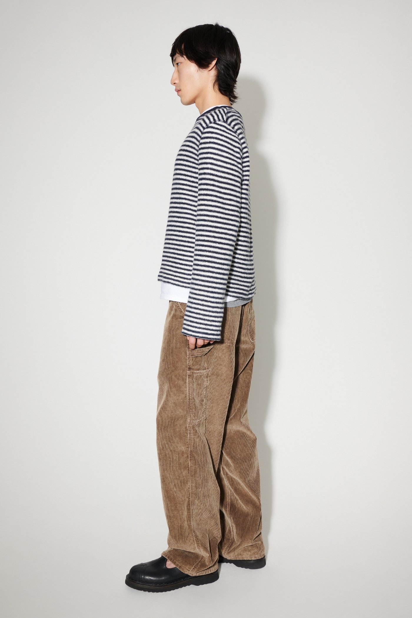 Artist Roundneck Malaga Stripe Brushed Cotton - 5