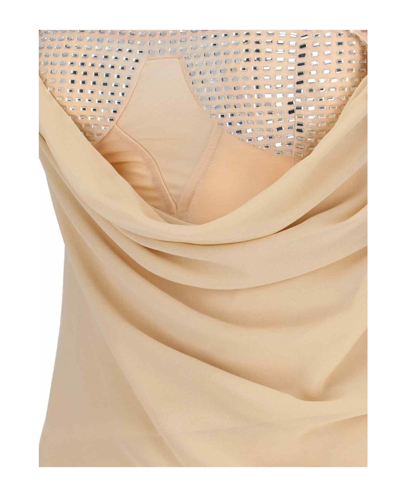 Midi Dress With Rhinestones - 5