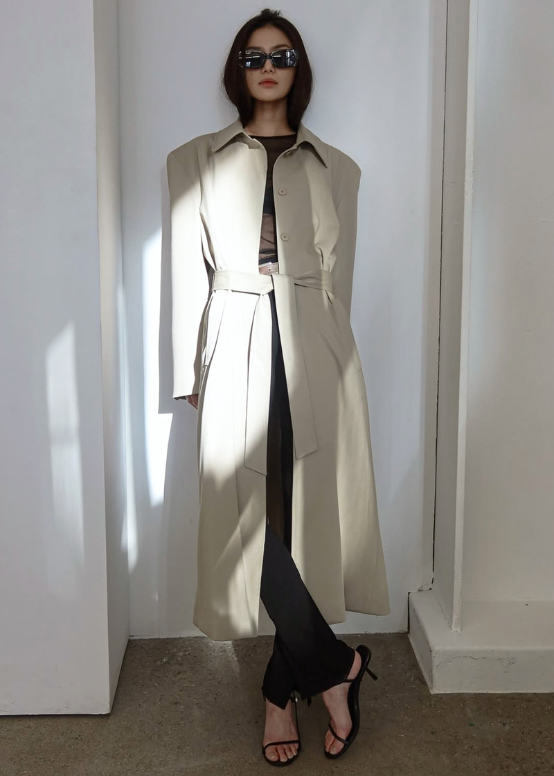 Indore Long Coat - Beige 6