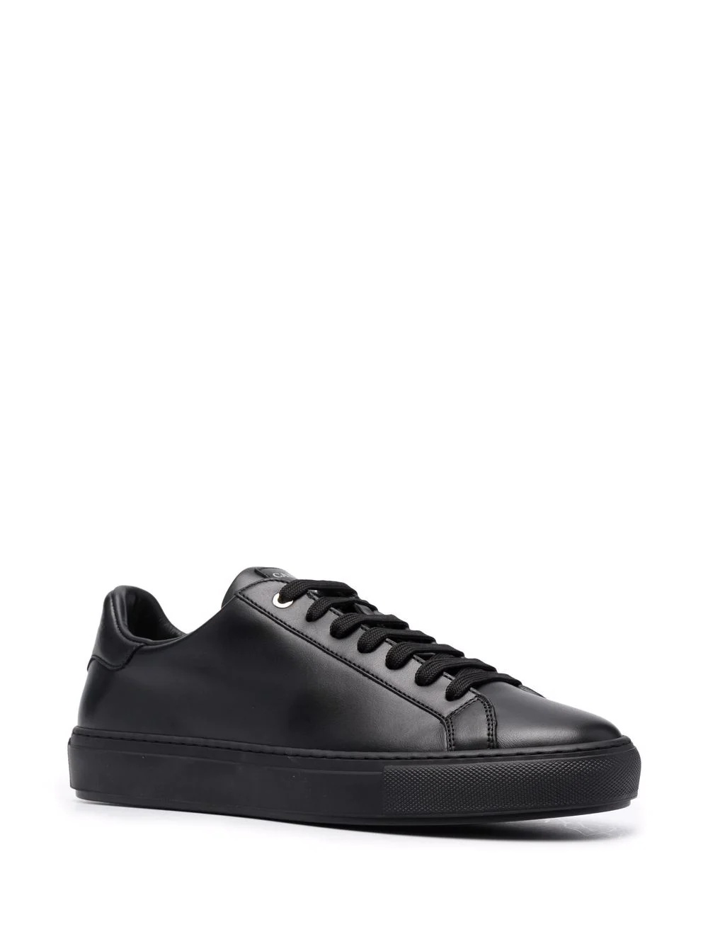 sleek leather low-top sneakers - 2