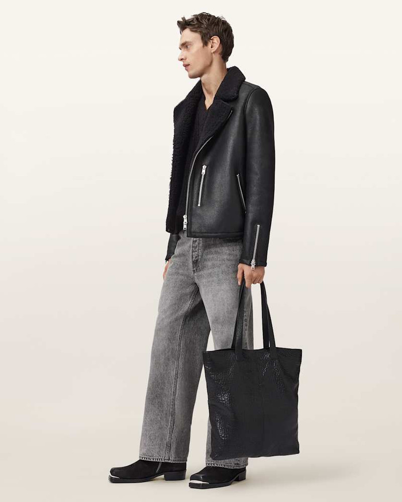 CORREZ SHEARLING BIKER JACKET 4