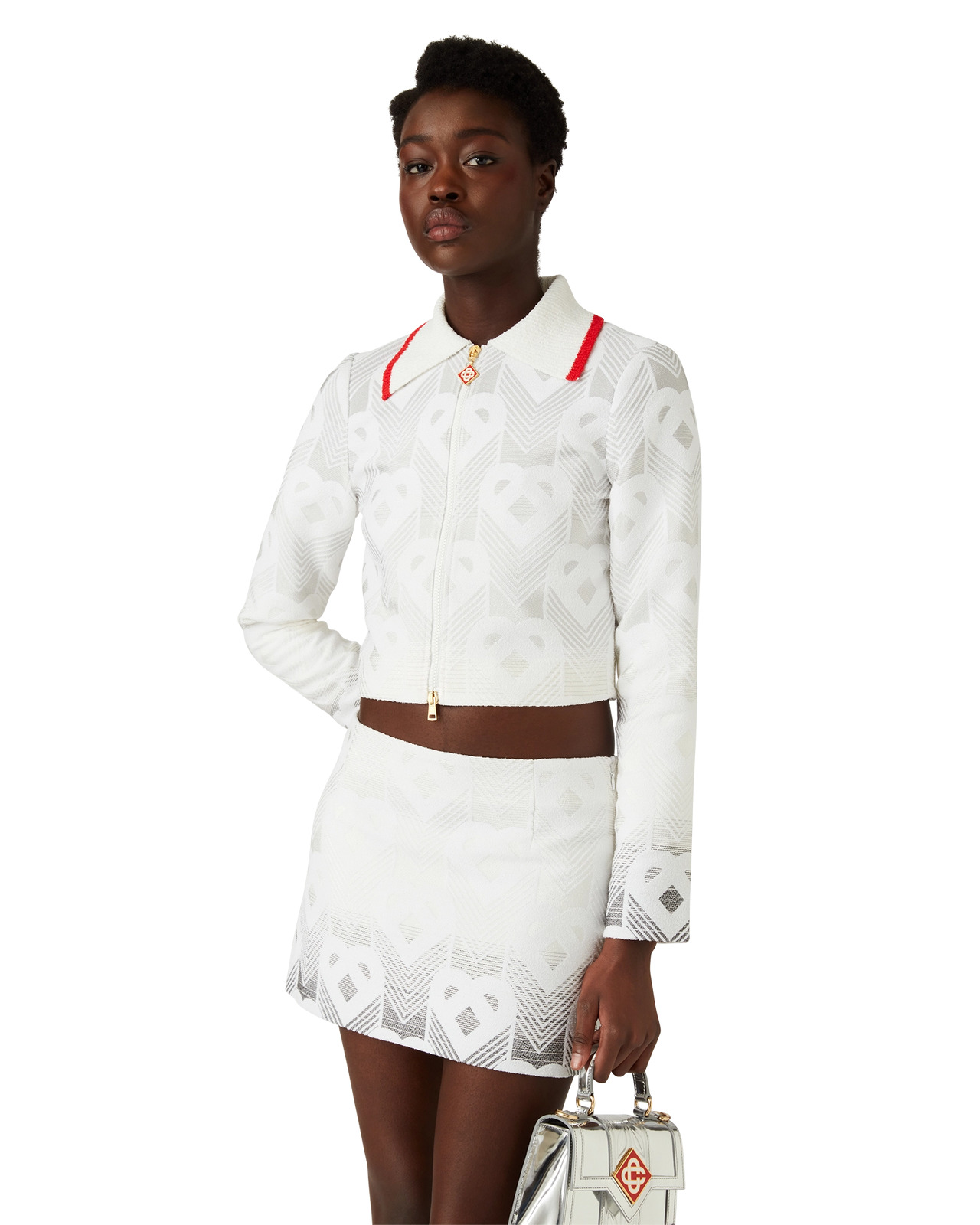 Gradient Heart Monogram Towelling Jacket | Casablanca Paris - 4
