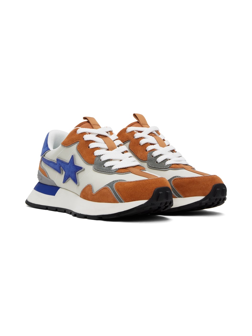 Orange & Blue Road STA Express Sneakers - 4