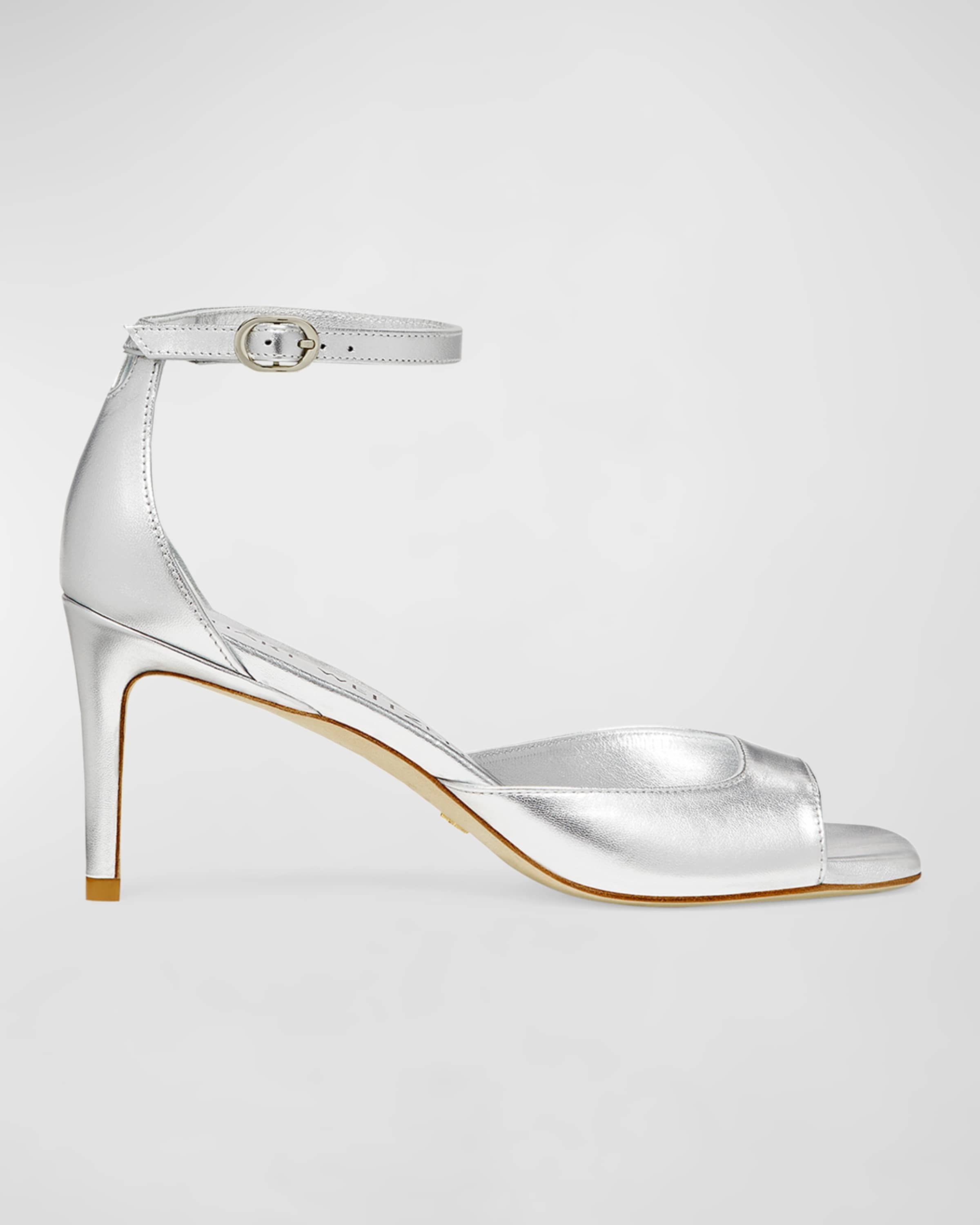 Nudistia Metallic Ankle-Strap Sandals - 1