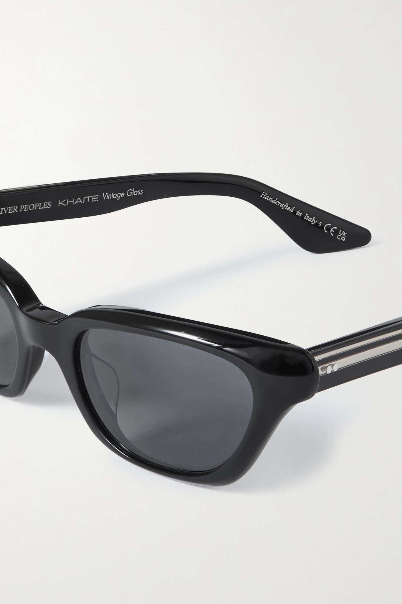 + Khaite cat-eye acetate and gold-tone sunglasses - 4