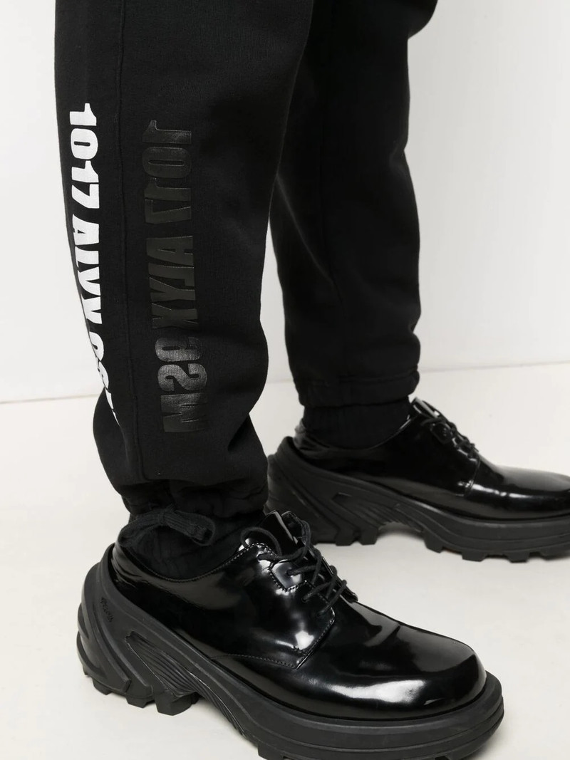 logo print track trousers 5