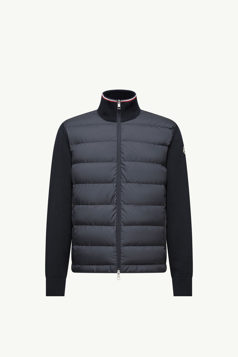 Padded Zip-Up Cotton Cardigan 1