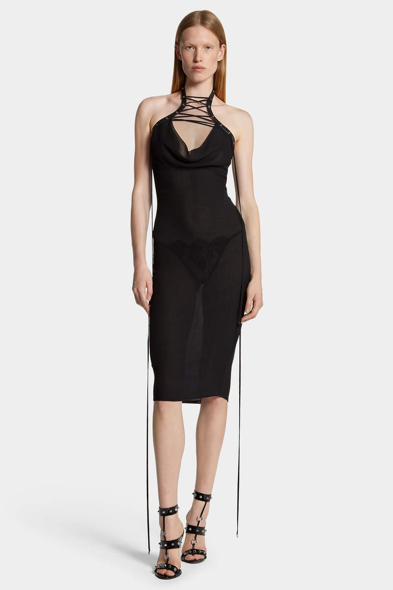 LACE UP DRESS - 3