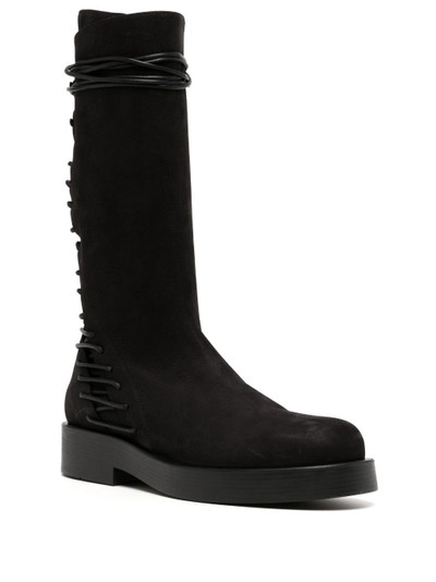 Ann Demeulemeester Mick lace-up leather boots outlook