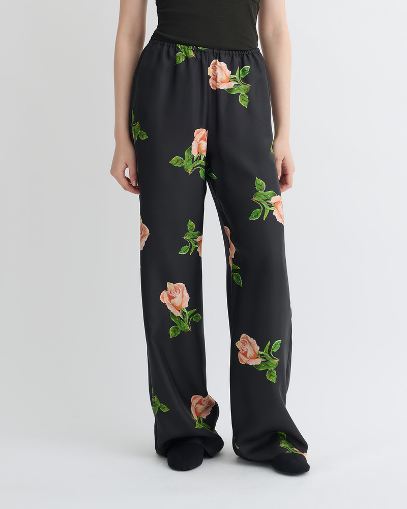 Nanushka Printed Silk Twill Pants outlook