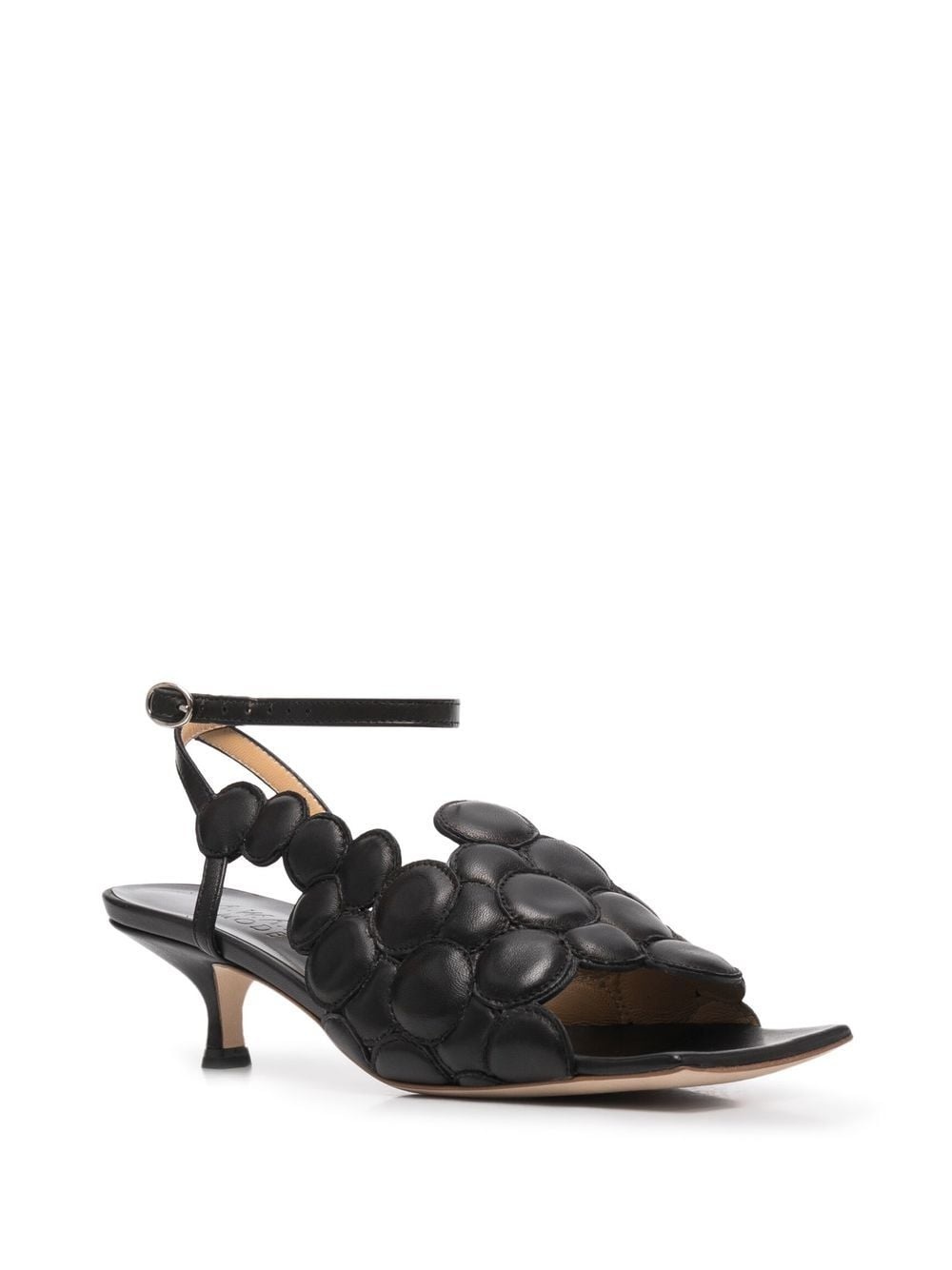 open-toe leather sandals - 2