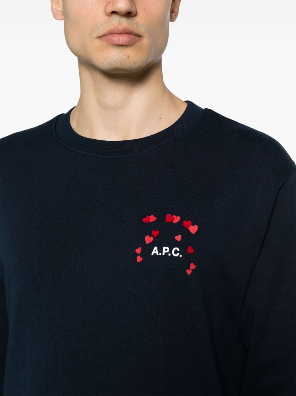 logo-print cotton sweatshirt - 6