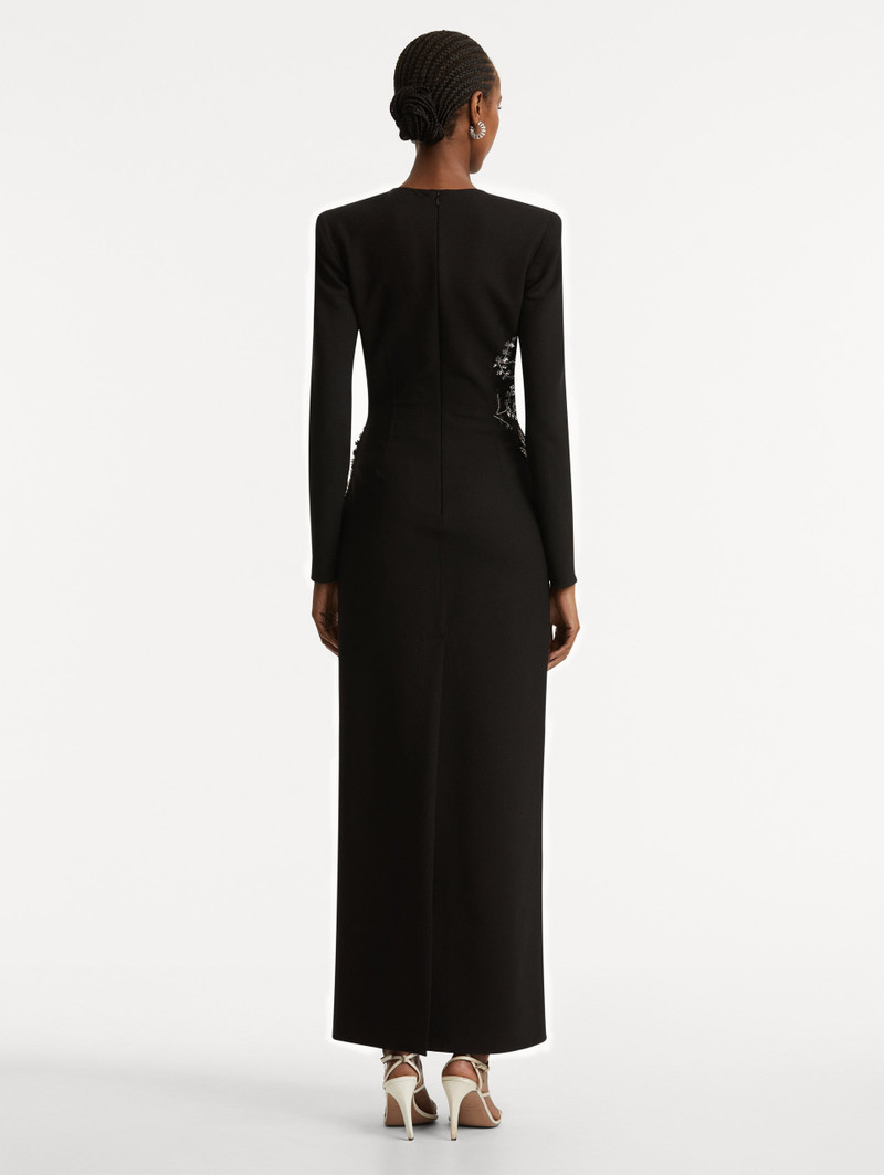 FERN EMBROIDERED LONG SLEEVE GOWN 3