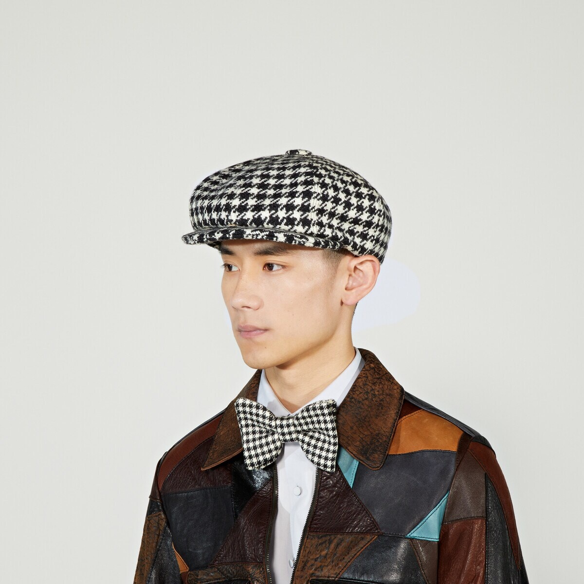 Gucci HA HA HA houndstooth hat - 3