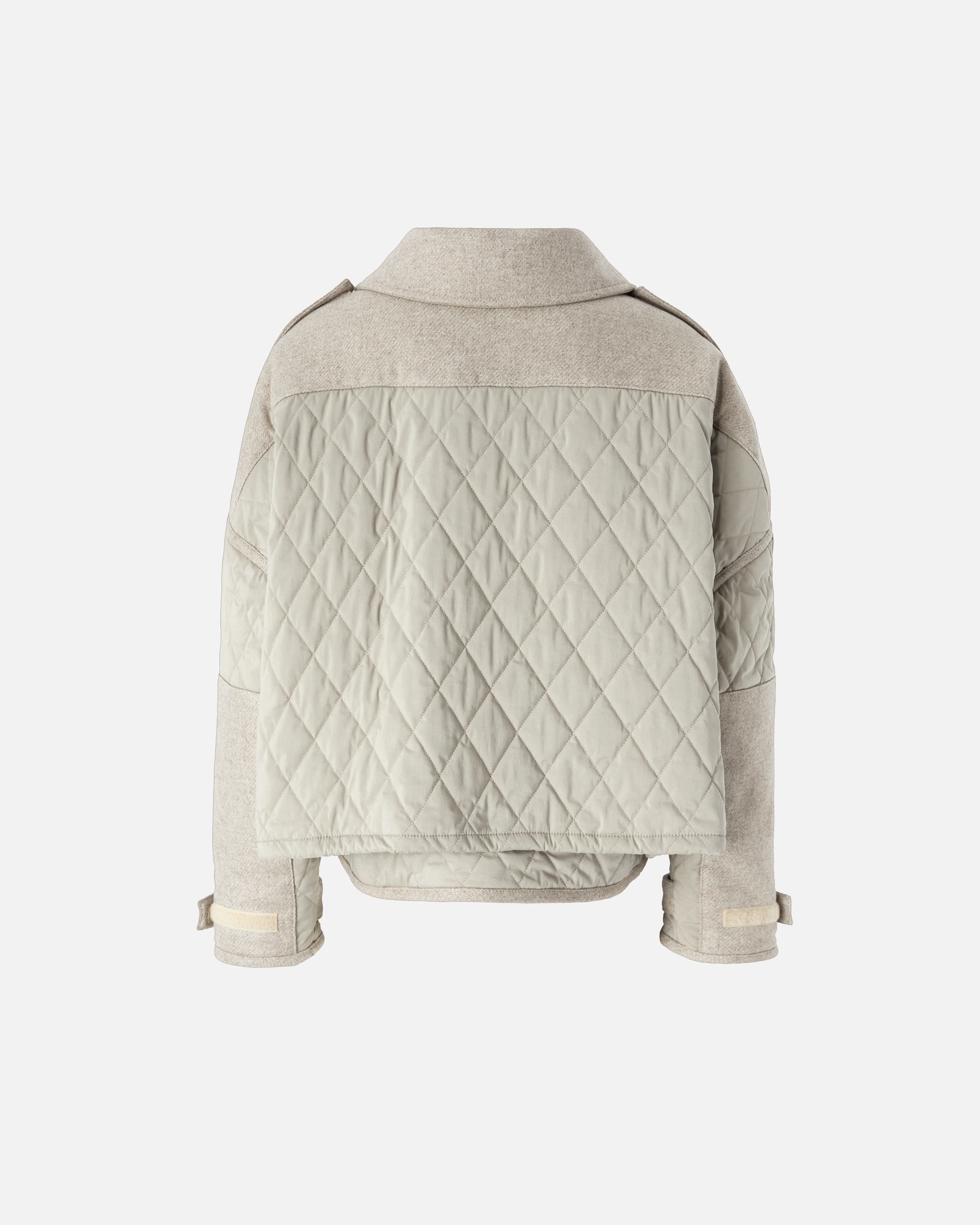 SHORT QUILTED PARKA WITH FELT INSERTS - 6