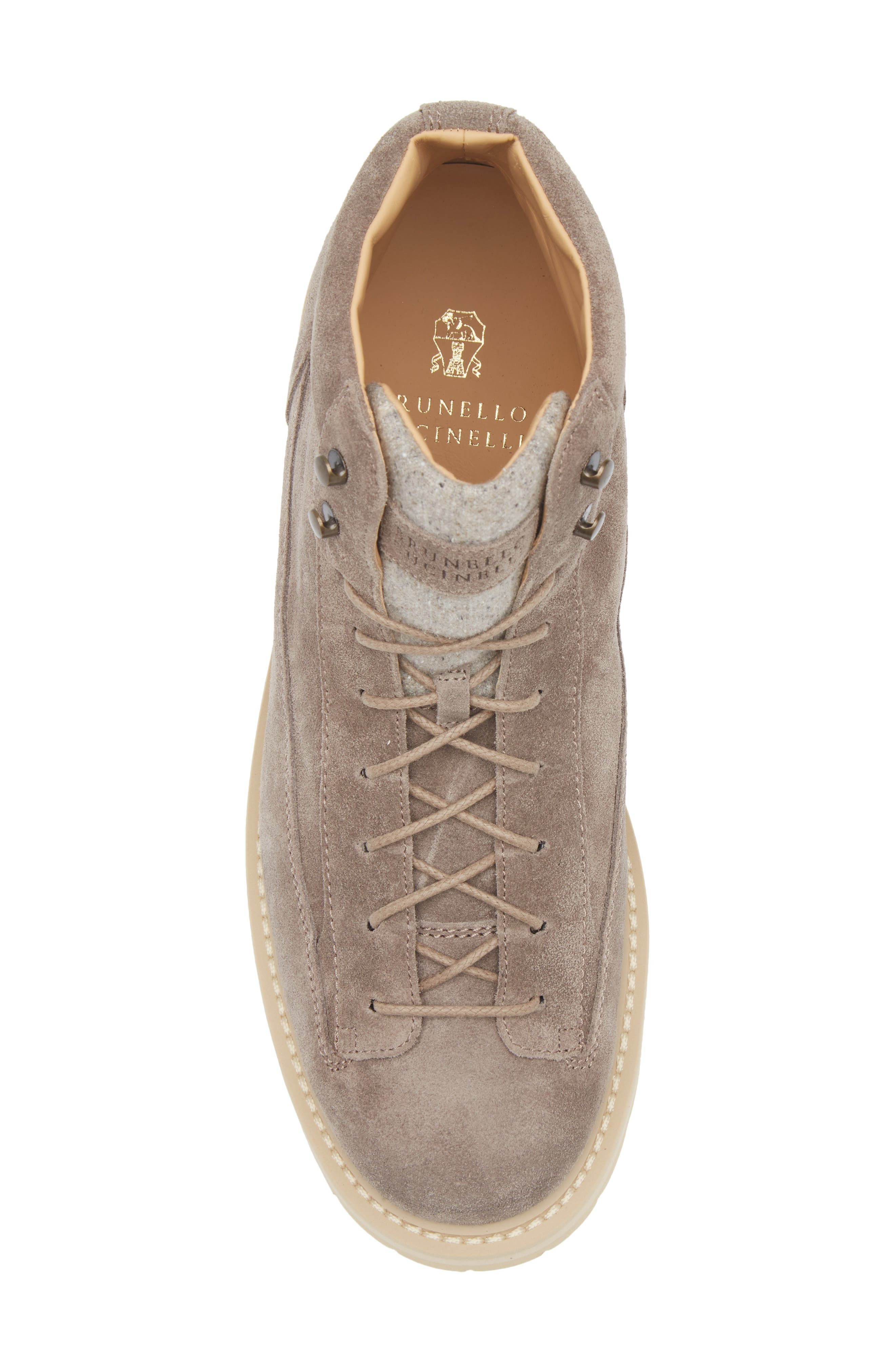 Brunello Cucinelli Lace-Up Boot in Cdj30 Dove at Nordstrom - 5