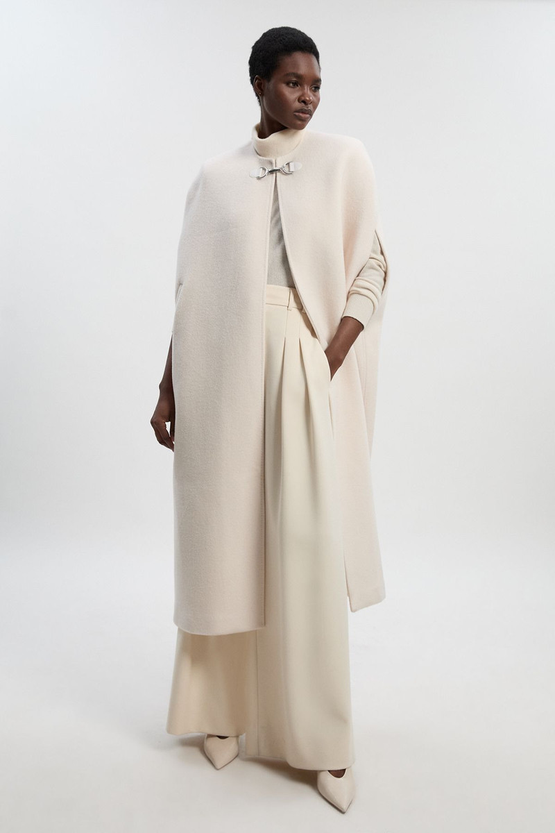 Tailored Cape Midi Coat 1